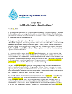Sample OpEd_Imagine a Day without Water (1)