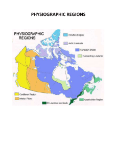 PHYSIOGRAPHIC REGIONS review