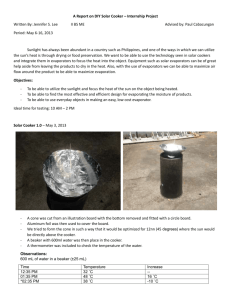 AIC Solar Cooker Report 12July 2013