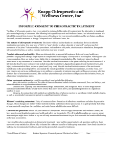 Informed Consent - Knapp Chiropractic