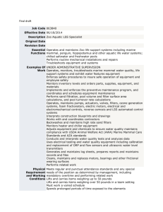 Final draft Job Code 063840 Effective Date 06/18/2014 Description