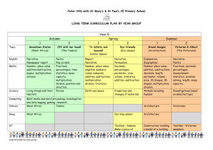 Year five planner - Peter Hills with St Mary`s & St Paul`s