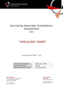 SACA – Surveying Associate Competency Assessment