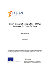 China`s Changing Demographics - the European External Action