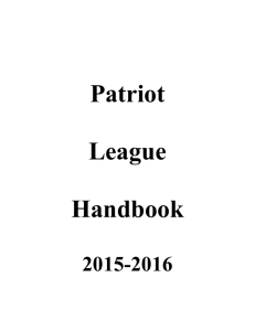 Patriot League Handbook 201516