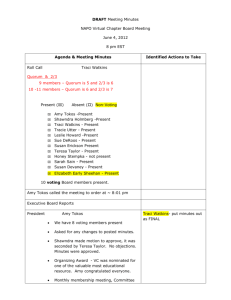 August 27, 2012 Board Meeting Minutes
