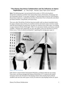 article on von Braun and Walt Disney - Apollo