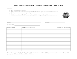 DONATION COLLECTION FORM - Upside of Downs of Aiken