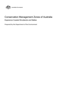 Conservation Management Zones of Australia: Esperance Coastal