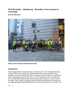 2014 Bruxelles - BC Randonneurs Cycling Club