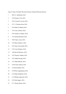 Type of Type of Number Physician Practice Number Physician