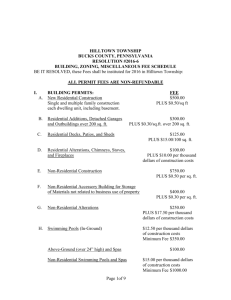 2016 Fee Schedule - Hilltown Township