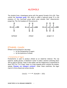 Topic 17b Organic chemistry notes