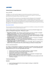 Job Advert - Chartered Institute of Ecology and Environmental