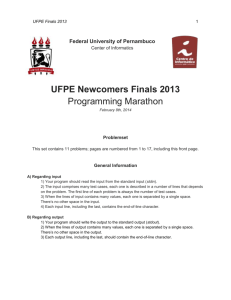 UFPE Finals