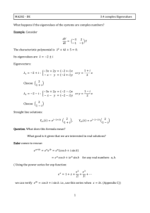 3.4 Complex eigenvalues