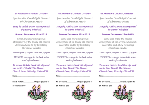 Christmas Concert Ticket Form