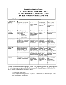 Rock Classification Poster