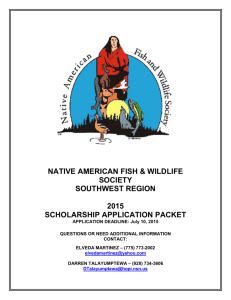 native american fish & wildlife society southwest region 2015