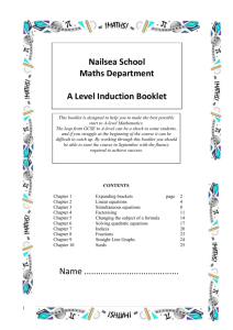 Induction-Booklet - Nailsea Community School