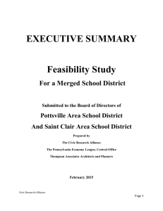 February 2015 Feasibility Study For a Merged School District