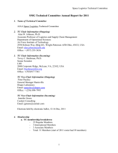 SMG Technical Committee Annual Report for 2011