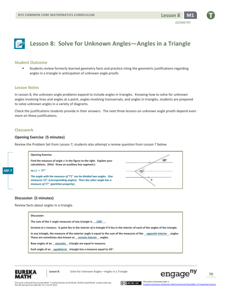 lesson 8 3 problem solving solving right triangles answer key