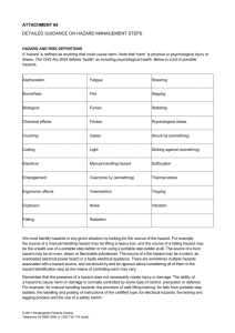 DETAILED GUIDANCE ON HAZARD MANAGEMENT STEPS