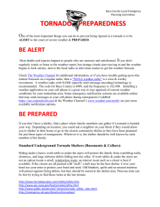 tornado preparedness - Baca County Public Health Agency