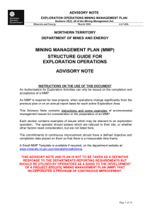 (MMP) Structure Guide - Northern Territory Government