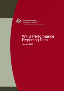 WHS Performance Reporting Pack - Office of the Federal Safety