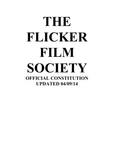 Flicker Constitution - Flicker Film Society