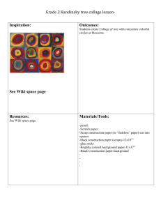 Grade 2 Kandinsky tree collage lesson-