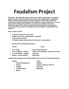 Feudalism Project