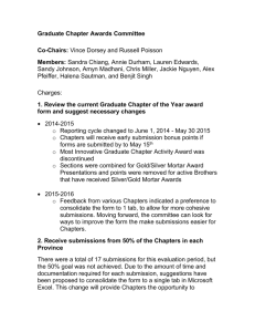 Graduate Chapter Awards Committee Report 2015