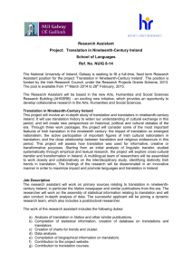 NUIG 8-14 Research Assistant