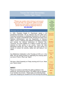 Newsletter 11-10-2015 - Tesoro del Valle Elementary