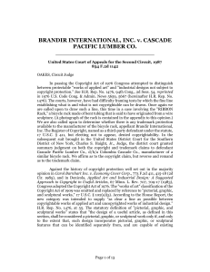 Brandir International, Inc. v. Cascade Pacific