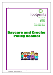 Childcare Policy Booklet 2014