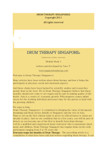 Welcome to Drum Therapy Singapore