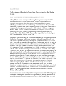 Excerpt from Technology and Equity in Schooling