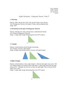 Graphic Descriptions - Pythagorean Theorem