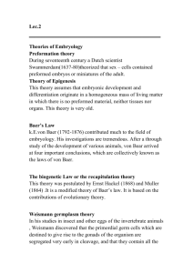 Lec.2    Theories of Embryology Preformation theory