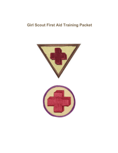 First Aid Training Packet - Girl Scouts of North