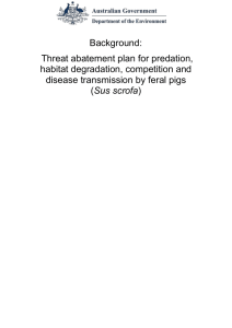 Background: Threat abatement plan for predation, habitat