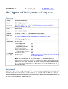 ESAPI-security-bulletin1 - owasp-esapi-java