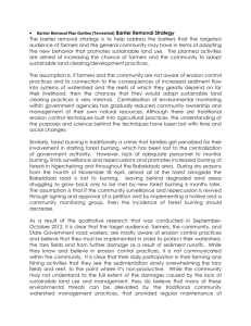 Barrier Removal Plan Outline (Terrestrial) Barrier Removal Strategy