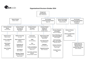 Organisational Structure October 2014