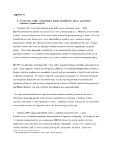 Appendix S1 Twenty-four studies contributing to hazard