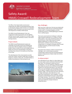 Case Study - Safety Award - HMAS Creswell Redevelopment Team